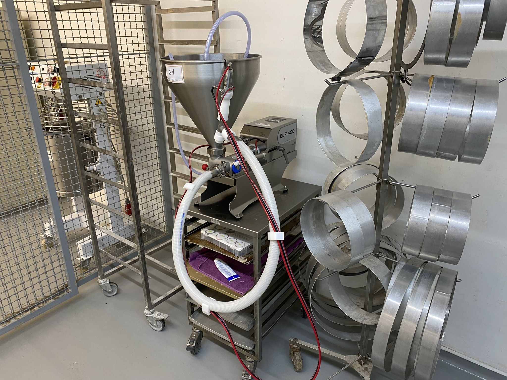 Filling Machine Rack Bäckerei Heimann – Store Equipment, Transporters, Conveyor Dishwasher ...